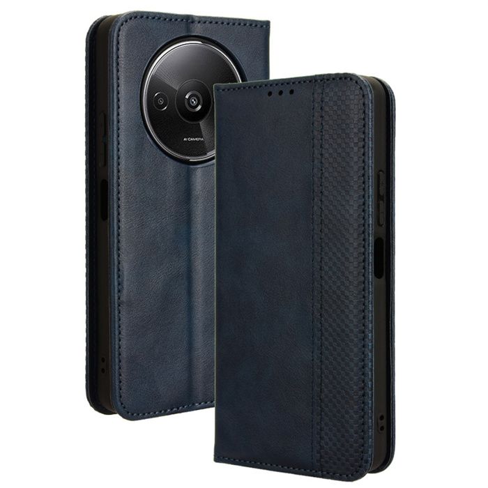 Étui Portefeuille Rétro Pour Xiaomi Redmi 15 5G - Cuir Synthétique, Fermeture Magnétique, Fentes Cartes, Fonction Support - 7