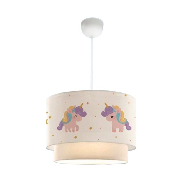 Lustre lampe lumière suspendu suspension pour enfant E27 70 cm motif de licorne 03_0007548 Lustre lampe lumière suspendu suspension pour enfant E27 70 cm motif de licorne 03_0007548