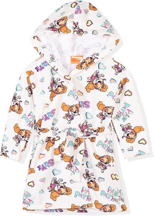 Robe de chambre a capuche pat patrouille fille en microfibre polaire couleur corail Corail Cdiscount Pret a Porter