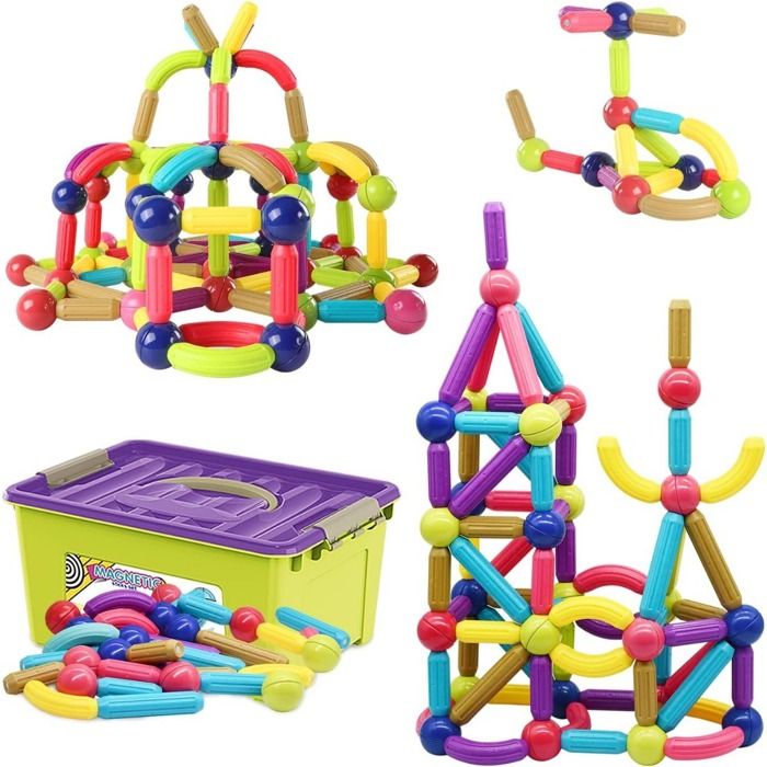 Kit de blocs de construction magnétiques pour enfants A414 - Cdiscount ...