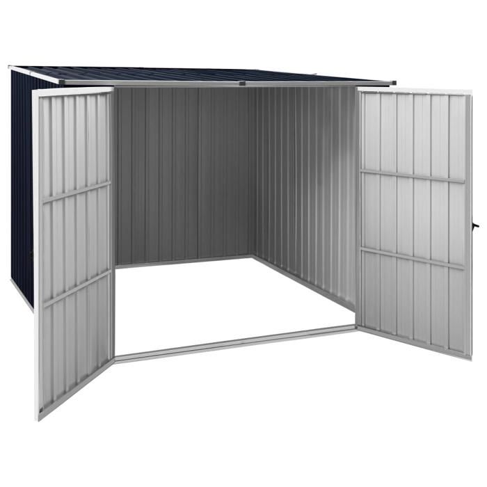 RemiseArmoire Malle de jardin Abri de jardin Anthracite 195 x 198 x 159 cm Acier galvanisé JILIMAISON2025 25166773