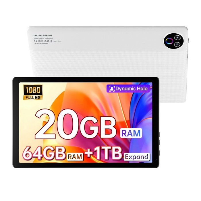 Tablette Enfants 10 Pouces Kids Tablette HD Écran IPS 1280 * 800 Tablettes Tactiles Pour Enfants Android 15 Octa-Core 20GB+64GB Extensible Jusqu'à 1TB Contrôle Parental 5MP+8MP WiFi 6 BT 5.3 (Bleu