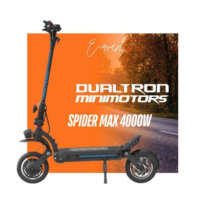 Trottinette électrique Dualtron Spider 2 NEW - 60V 30Ah - Freins Hydrauliques - Noir
