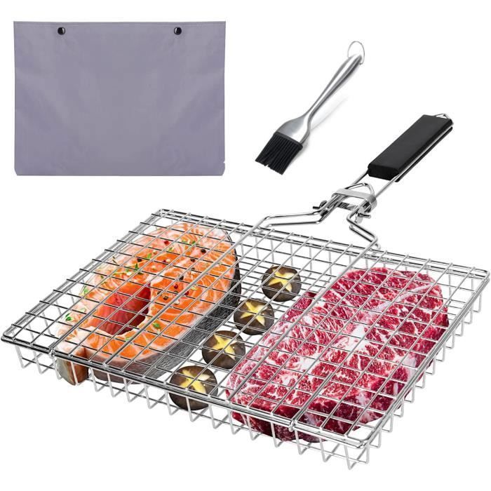 Filet de barbecue, filet de gril polyvalent en acier inoxydable de 7,1