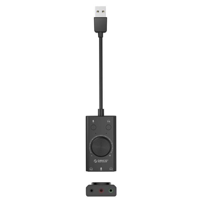 Carte Son Externe - ORICO - SC2 - USB-A - 7.1 - Qualité Sonore 24 bits/192 kHz