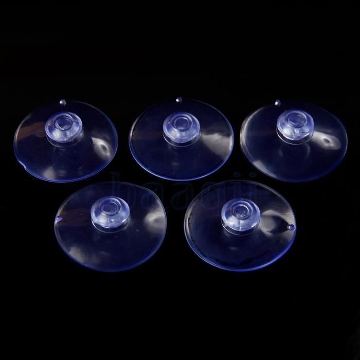 12 Grandes Ventouses Plastique Transparentes Avec Vis Écrou Métal - Fixation Solide Anti-Collision