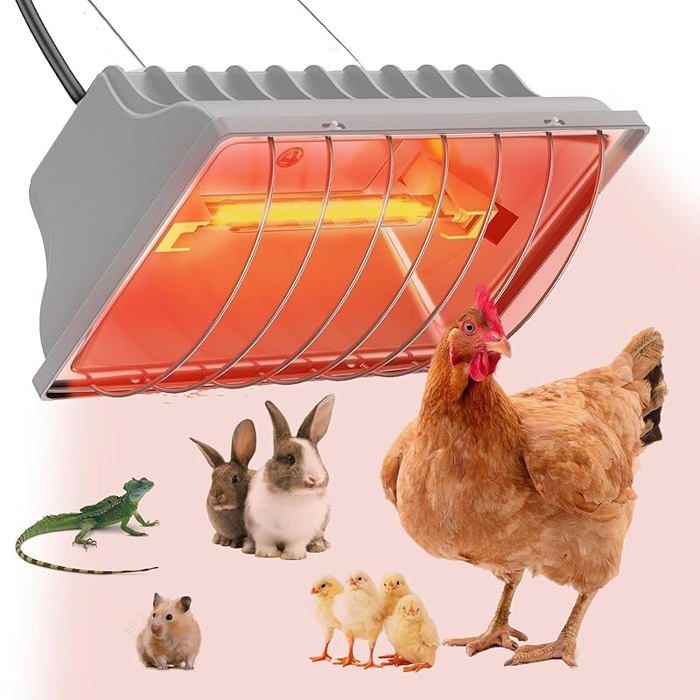 Chauffant Poussin, 250W Chauffage Pour Poulailler Avec
