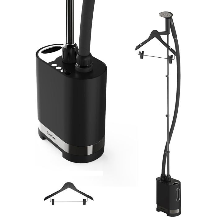 Défroisseur vapeur vertical - TRAHOO - 2000W - 42g/min - Autonomie 60 min - Prêt en 60s - Noir - 50x50x28 cm - Trahoo