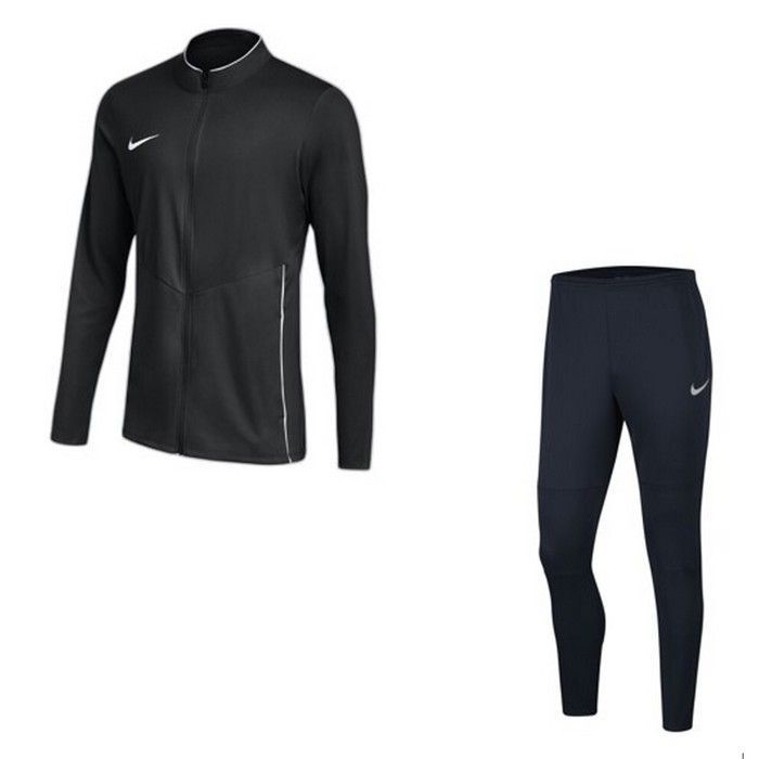 Survêtement - NIKE - Dri-FIT Swoosh - Noir - Respirant - Veste zippée & Pantalon fuselé