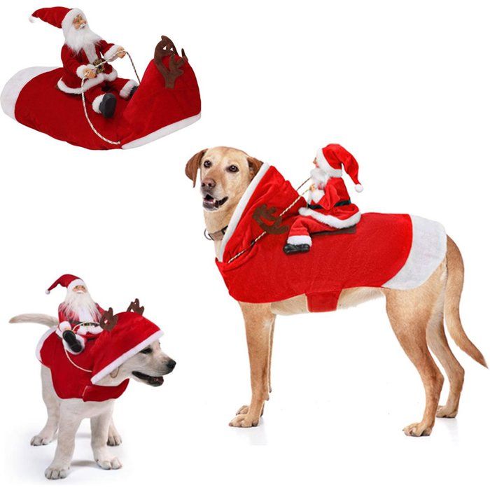 Déguisement de Noël pour chien Vêtements de Noël pour chien/chat Tenue de Noël pour chiots