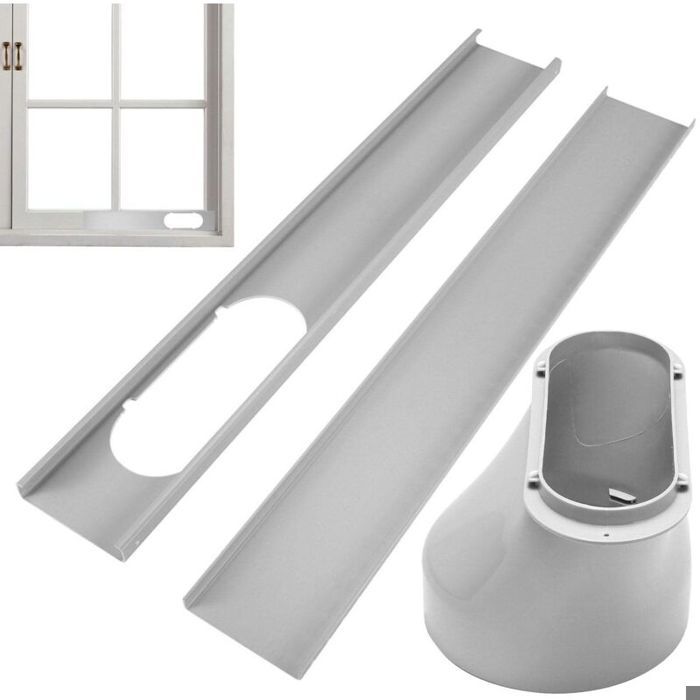 Aimoonsa – Kit de calfeutrage pour climatiseur portable – Ventilation réglable jusquà 110 cm – Maté