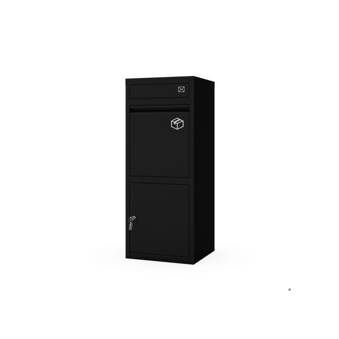 Boîte aux lettres et colis noire : PAT 1020 x 410 x 380 mm