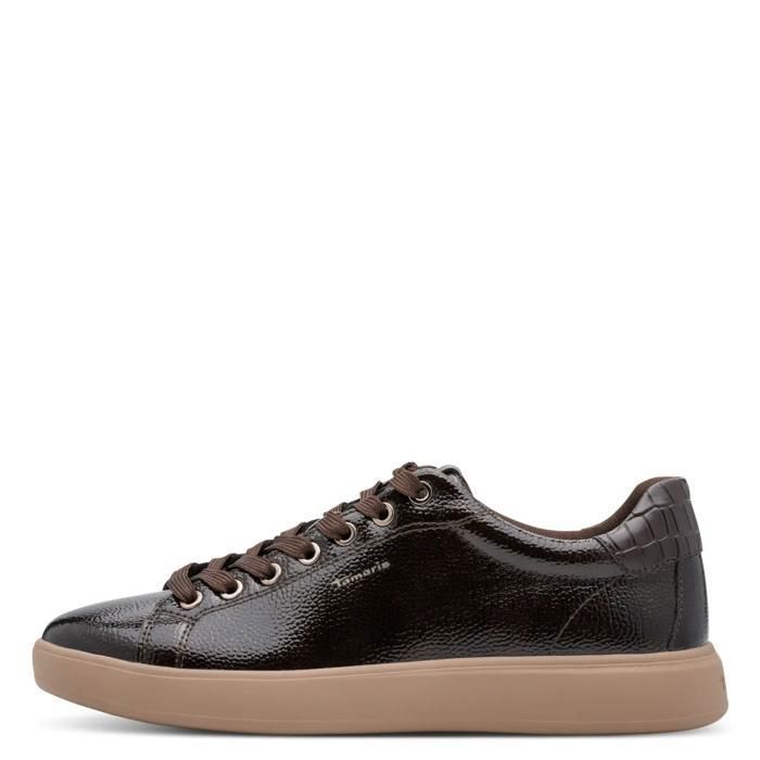 Baskets femme Tamaris 1-23720-43 - mocca patent Baskets femme Tamaris 1-23720-43 - mocca patent