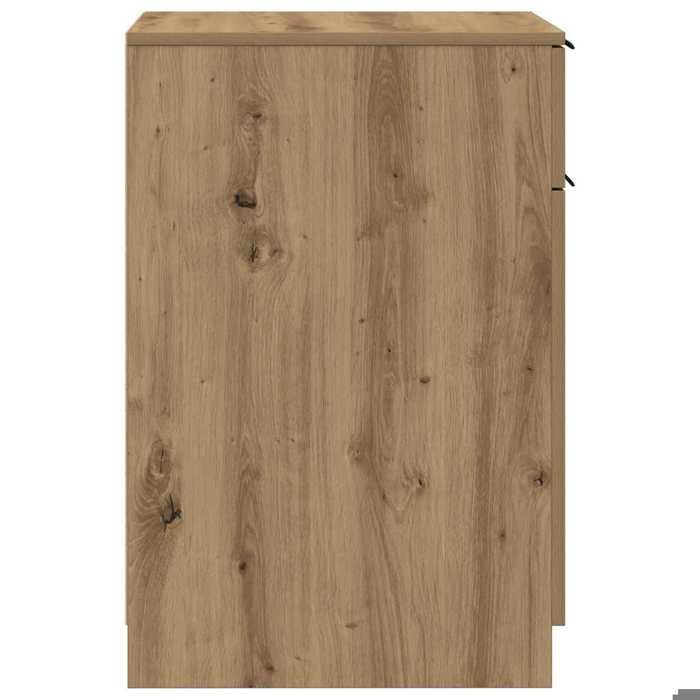 Armoire de bureau chêne artisanal 33x50x75 cm bois dingénierie_2 ans garantie_86592