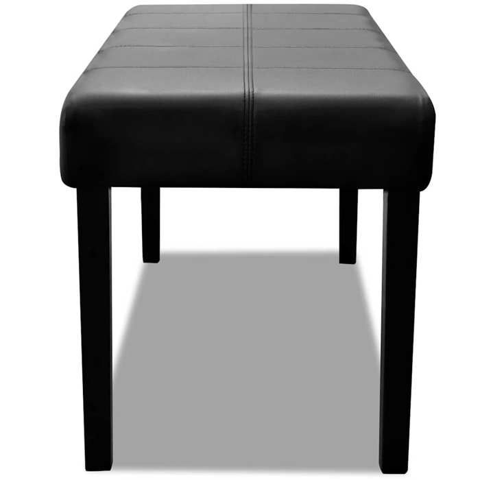 Elégance-Chic Banc en cuir synthétique de haute qualité - Noir - Meuble banquette_001577820