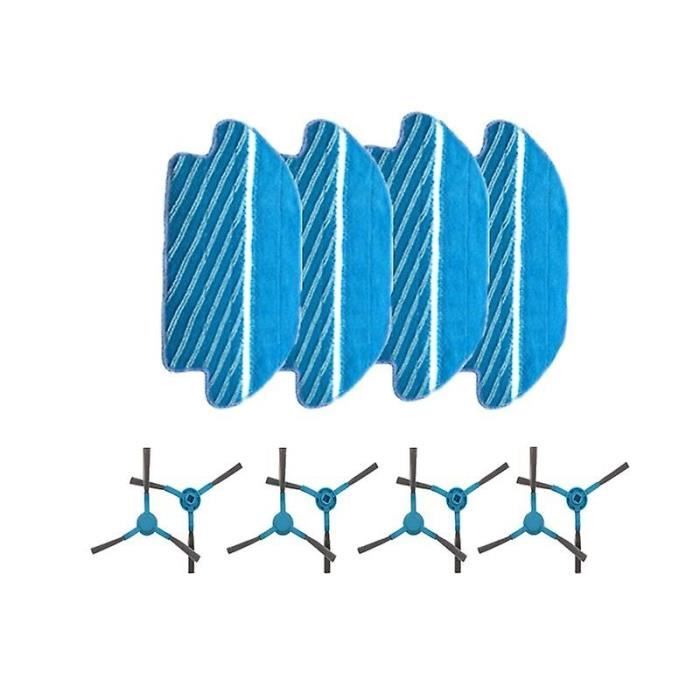 Kit Spazzola Per Moquette Compatibile Con Conga 3490/4090 E Xiaomi STYJ02YM - Rullo Anti-Groviglio, 4 Spazzole E 4 Panni - 5