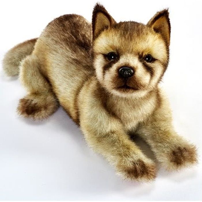 Peluche Loup Couche Bebe 37 Cm Cdiscount Jeux Jouets