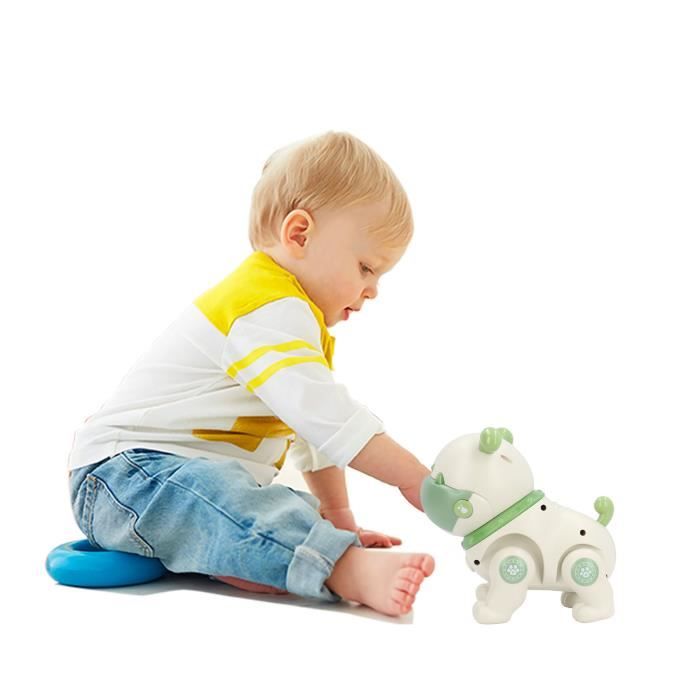 Générique Chien Robot IA - Rechargeable USB Télécommande 2,4 GHz,Jouet Animal De Compagnie Robotique IA,pour Dès 6 Ans Jeu Apprentissage Éducation Divertissement Maison Chambre d'enfant