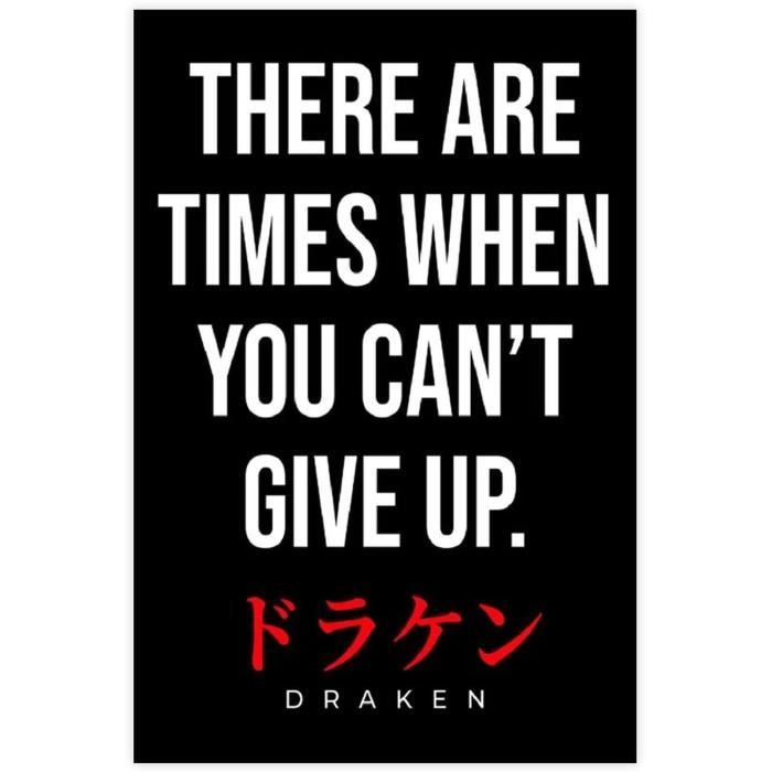Poster Sur Toile Avec Citation De L Anime Tokyo Revengers Draken Decoration Murale Pour Salon Avec Cadre 60x80cm Cdiscount Maison