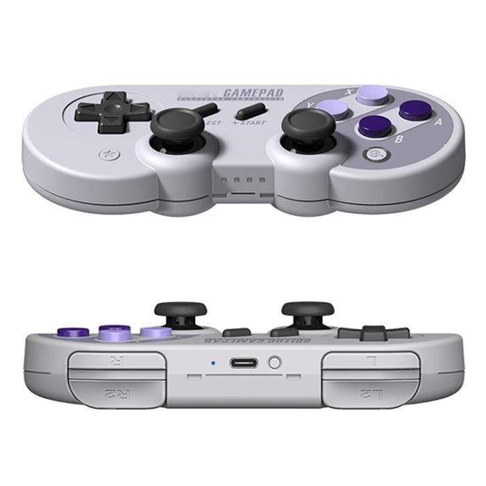 8bitdo Sn30 Pro Sf30 Pro Violet Manette De Jeu Pour Nintendo Switch Windows Mac Android Ios Cdiscount Jeux Video