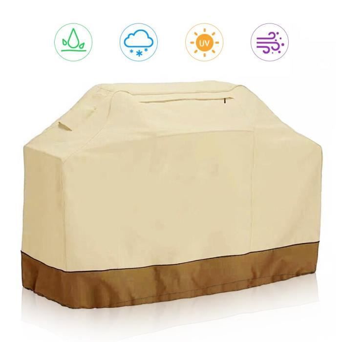 Housse de Gril - JINZDASU - Beige - 145x61x117cm - Tissu Oxford 210D - Imperméable