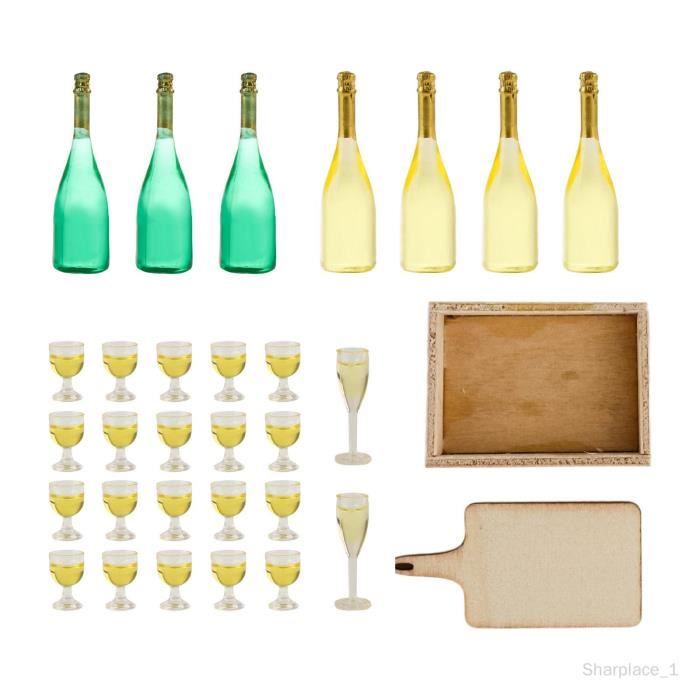 Accessoire Miniature Maison De Poupée 1:12 - Sac De Bowling Avec Boules Et Quilles - Échelle 1/12 Pour Diorama Et Collection