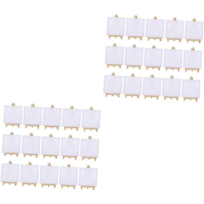 3 Pièce Chevalets En Bois, Chevalet Peinture, Bois Chevalet De Table