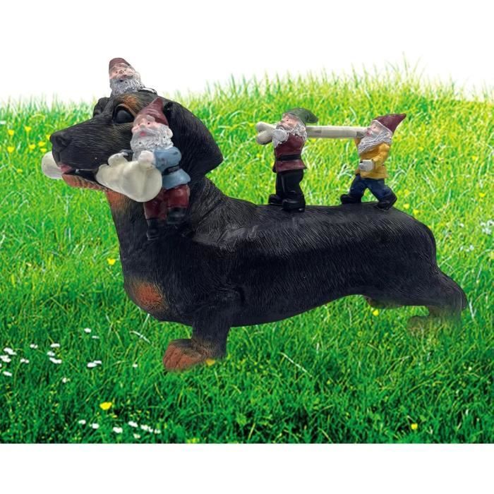 Art Veilleuse Peinture à La Main Lampe LED Décorative En Résine Teckel