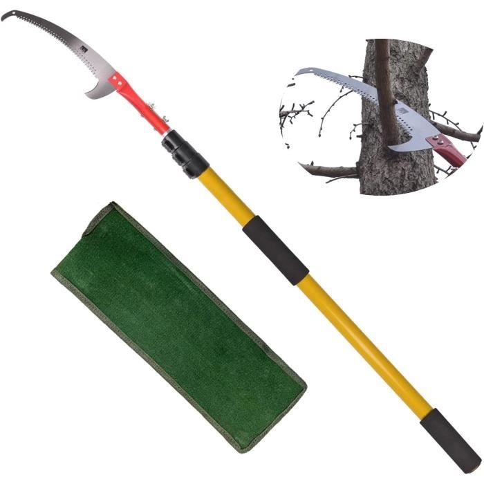 Scie D'élagage Télescopique 2 En 1 Avec Coupe-branches - Longueur