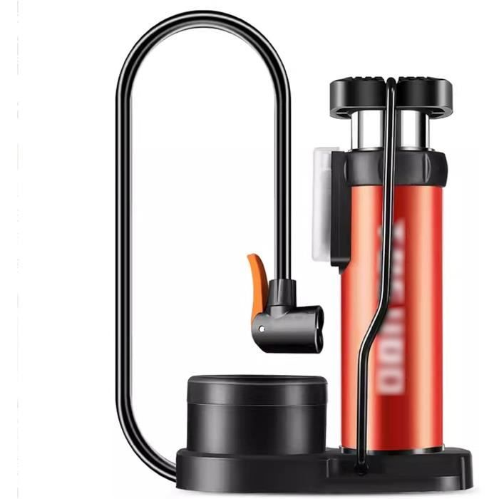Mini Pompe à Vélo Avec Manomètre – Pédale Portable 120 PSI – Valves SV/AV/DV Universelles