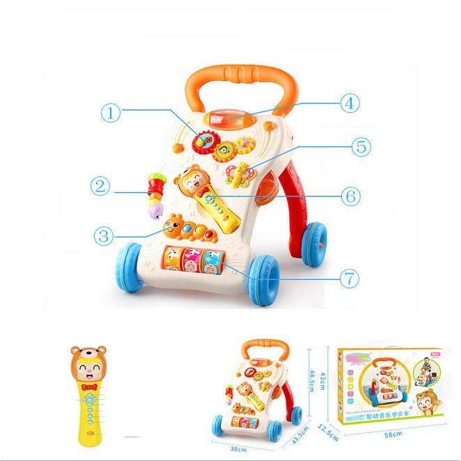 Bebe Assis A Debout Marcheurs Jouets Centre D Activites Pour Enfants Table D Amusement Musicale Pour Tout Petits Cdiscount Jeux Jouets