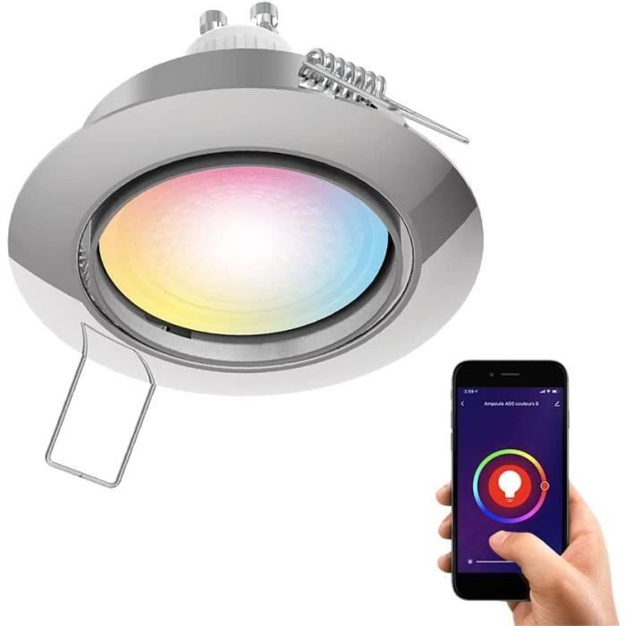 Ampoule LED Connectée GU10 Spot Encastrable Orientable Ampoule GU10