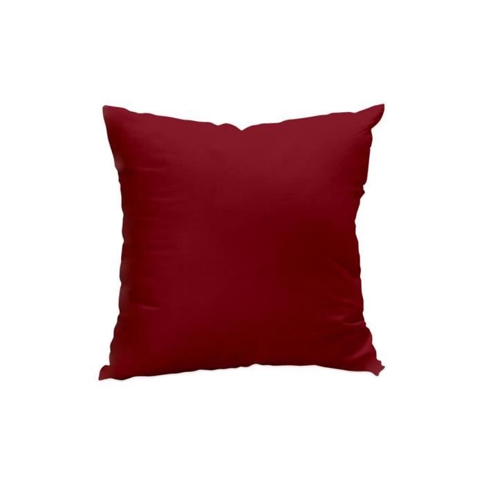 Soleil dOcre 527457 Alix Housse de Coussin Polyester Rouge 40 x 40 cm