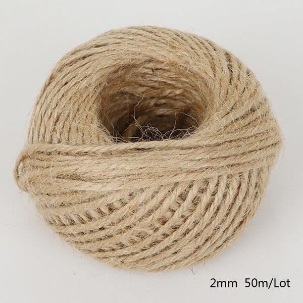 CIVIOOH 10M Corde Chanvre Tressée Naturelle - Ruban Plat Jute Pour Bricolage Et Décoration