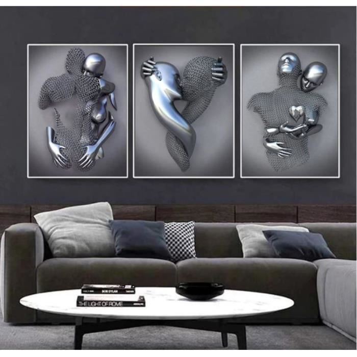 Tableau Mural Texturé 3D - I Can't Help Falling In Love With You - 46x36 Cm