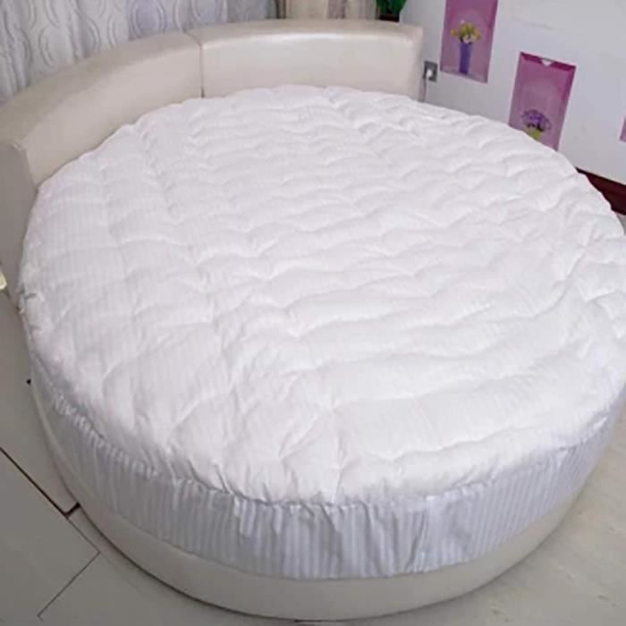 Lit Zhang Rond Epais Sur Matelas Design Matelasse Solid Color Confortable Topper Matelas Lit Futon Protege 238 Cdiscount Maison
