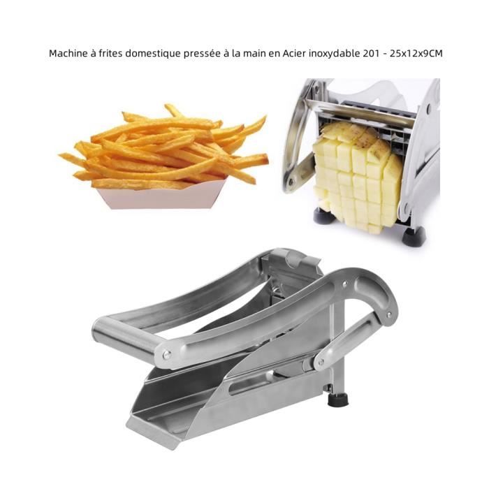 Machine à frites domestique pressée à la main en Acier inoxydable 201 -  25x12x9CM