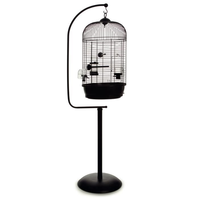 Support De Fixation Noir Pour Cage Oiseau Ronde Julia Petit