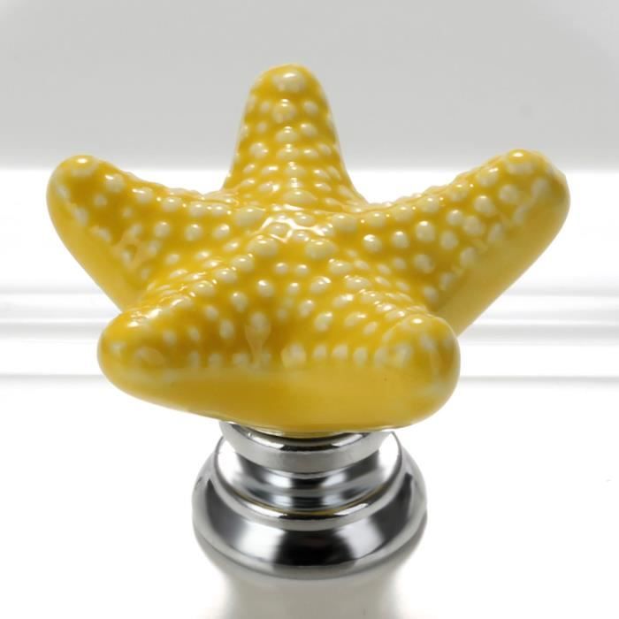 6 Pièces Boutons De Meuble Céramique Enfant Dessin Animé Motif Animaux