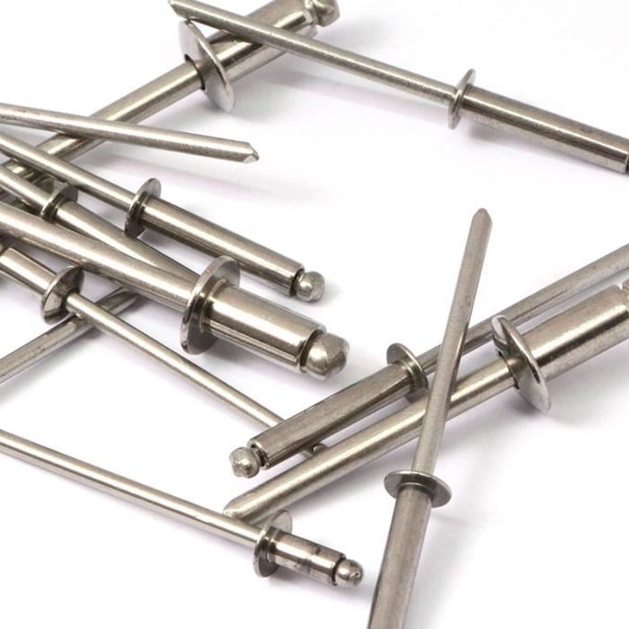 Din 7337 Rivet Clous Tête Plate Acier Inoxydable Rivets Étanche Cdiscount Bricolage