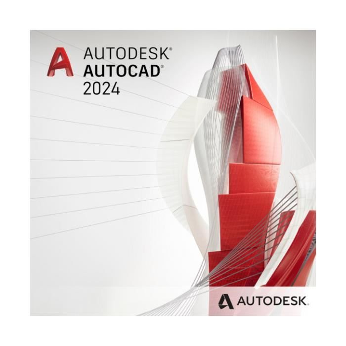 Logiciel CAO – Autodesk – AutoCAD 2024 – Abonnement 1 an – Livraison rapide – Windows 10