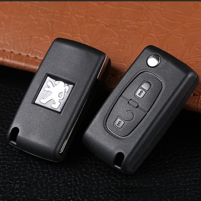 Fassport Coque de t/él/écommande de voiture Peinture m/étallique pour Peugeot Citroen 3/ Boutons