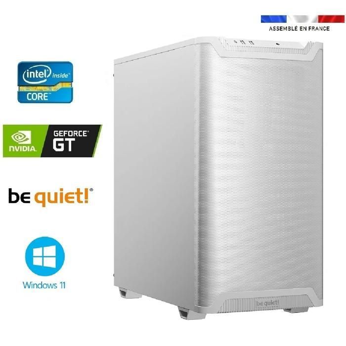 PC bureau intel I9-12900KF – GeForce GT 710 2GO – 64GO RAM – SSD 1To + SSD 2To – WIFI – Be Quiet! Pure Base 501 – Windows 11