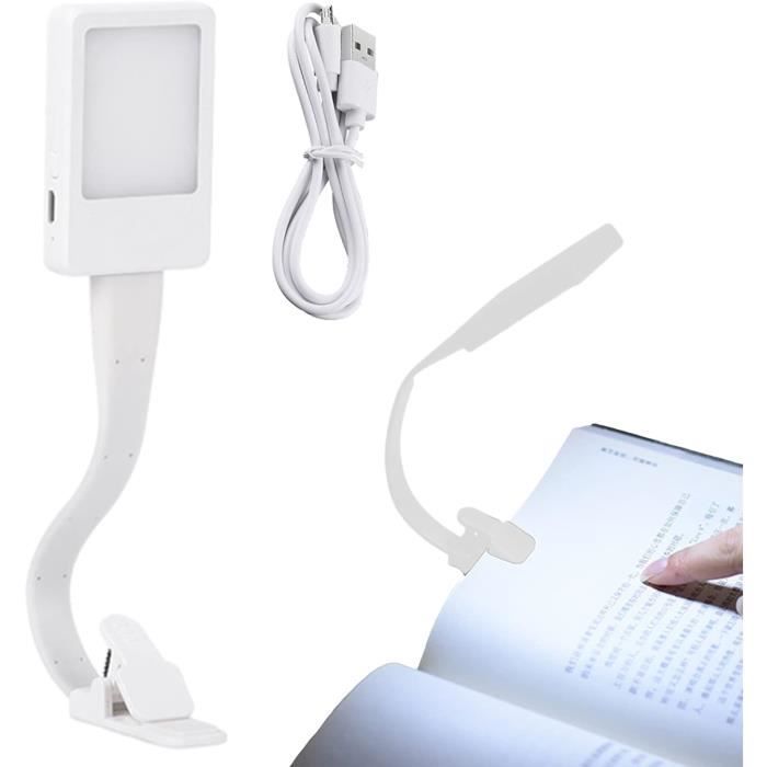 Lot De 2 Lampes De Lecture LED Rechargeables USB - 3 Niveaux De Luminosité, Col Flexible 360° - Pour Lit, Bureau, Nuit - Lumière Douce Sans Scintillement