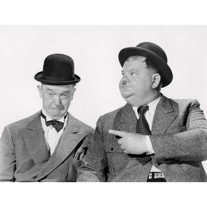Poster Affiche Photo de Star Célébrité Laurel et Hardi Vieux Cinéma Original 2 42x53cm