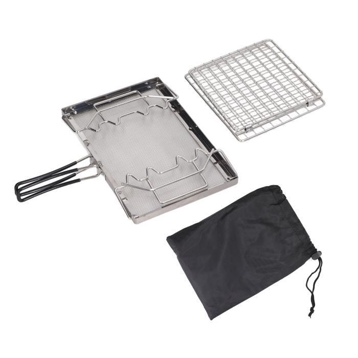 Fdit grillepain à gaz pliant Grillepain de réchaud de camping Structure stable portable
