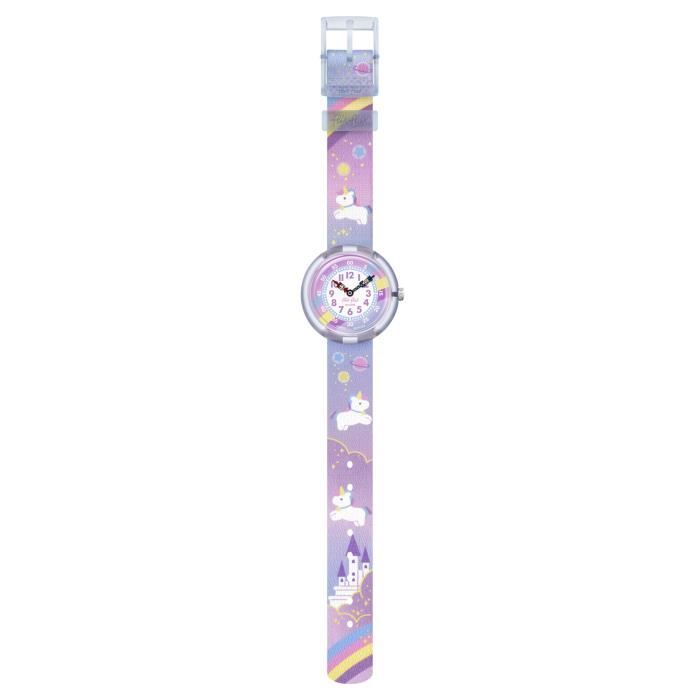 Montre enfant - FLIK FLAK - Cuddly Unicorn - Étanche 3 bars - Quartz - Design pastel