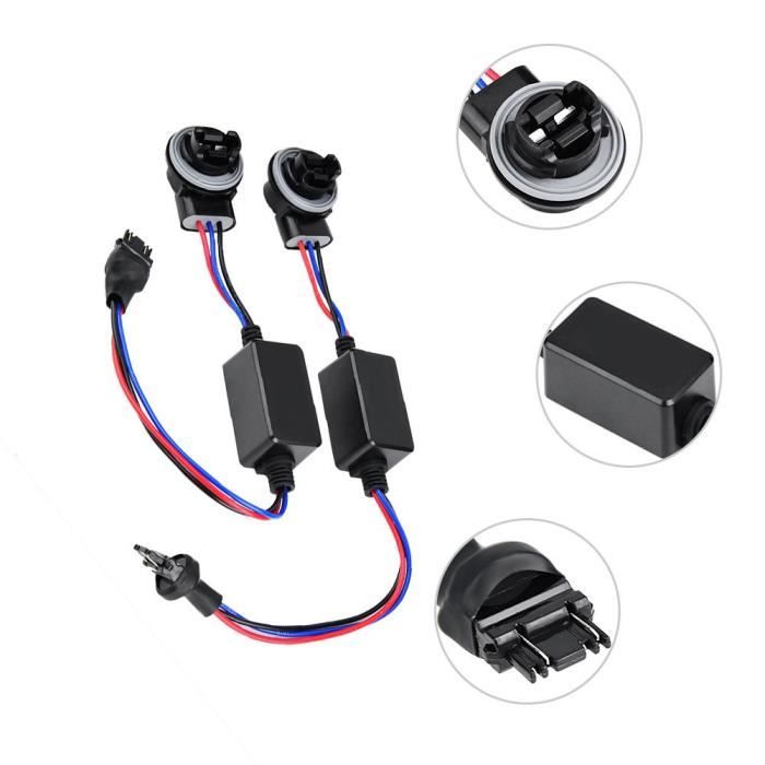 Lot 2 Adaptateurs LED Canbus GNXFixt - Anti-scintillement Et Anti-erreur - Compatible T10
