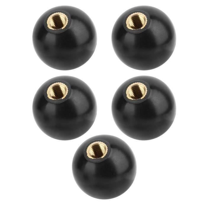 Roue à Main Ronde Bakélite Noire 12mm X 100mm Avec Poignée Tournante - Pour Tour Et Fraiseuse