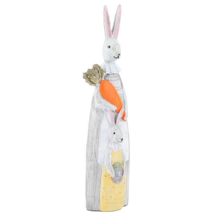 Lot De 3 Figurines De Lapin De Pâques En Résine Debout Pour Décoration De Table De Bureau Etageres Cheminee Maison Vacances Lot De 3 Figurines De Lapin De Pâques En Résine Debout Pour Décoration De Table De Bureau Etageres Cheminee Maison Vacances